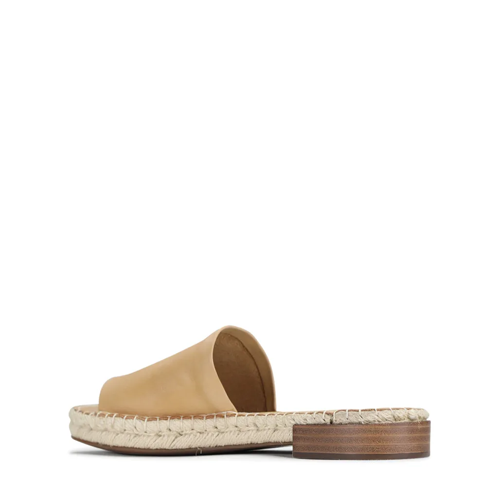 Esp Leather Espadrille Slides