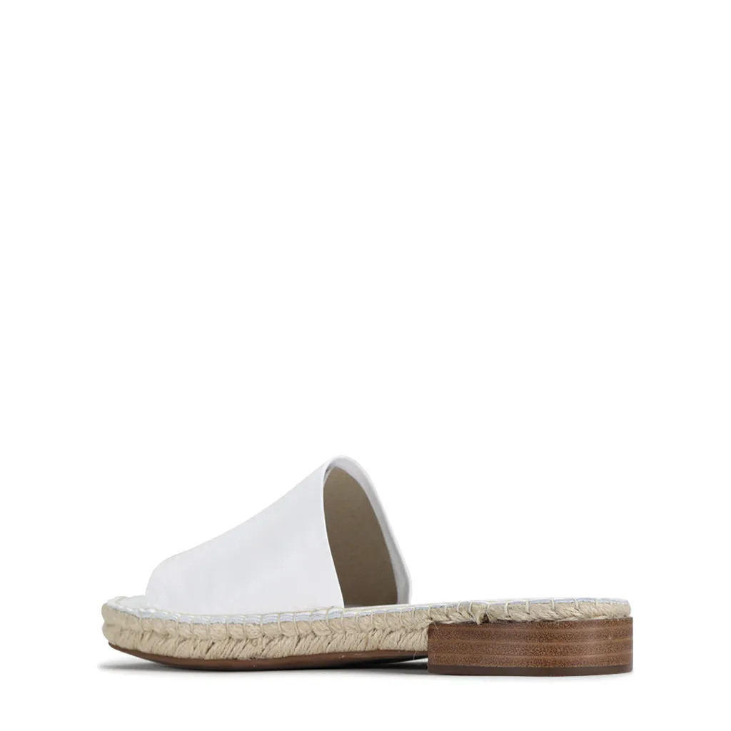 Esp Leather Espadrille Slides