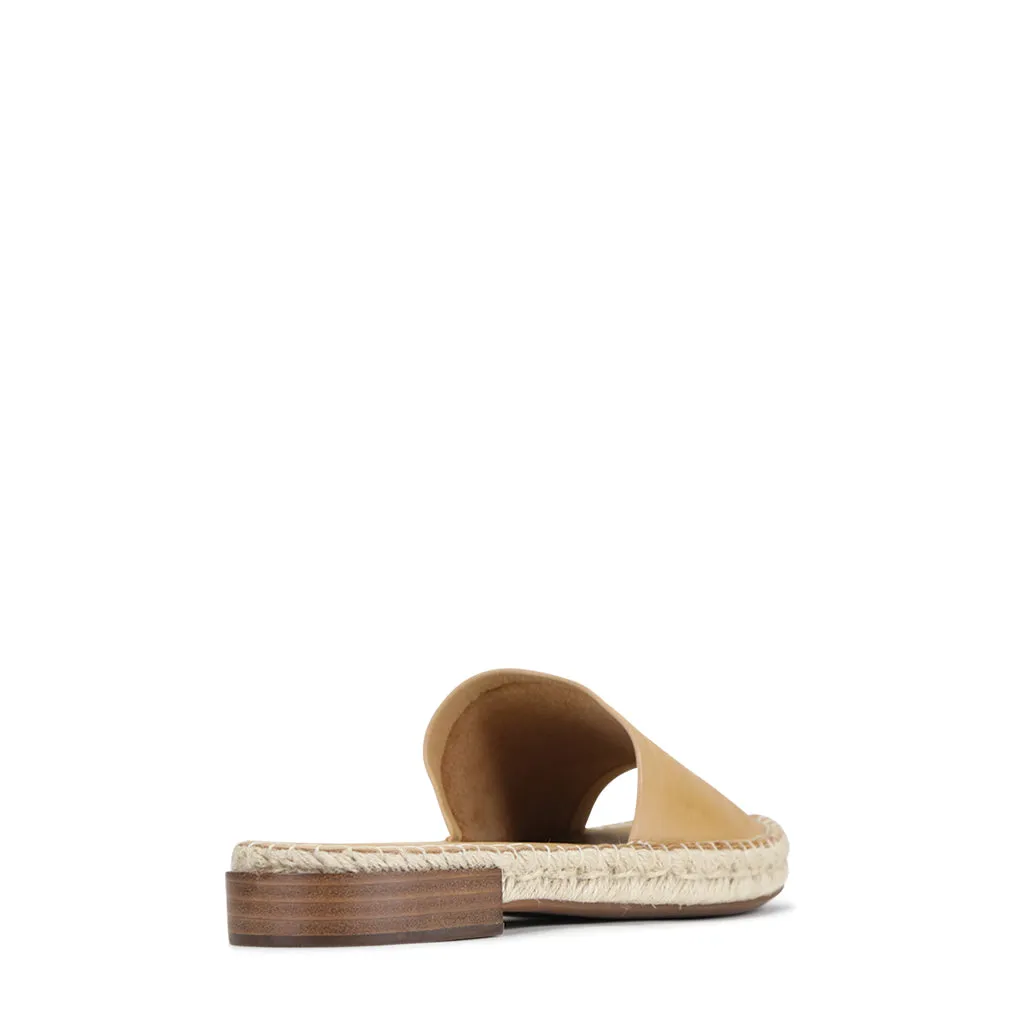 Esp Leather Espadrille Slides