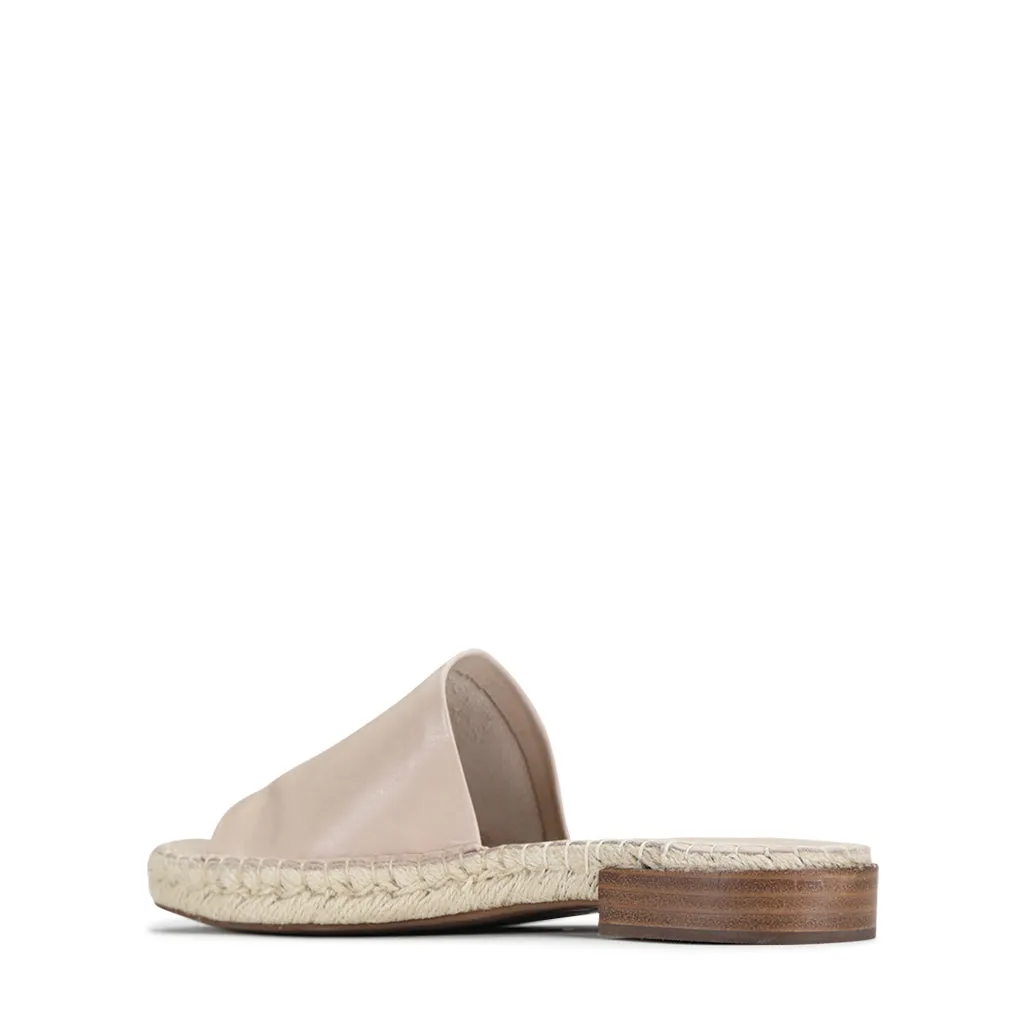 Esp Leather Espadrille Slides