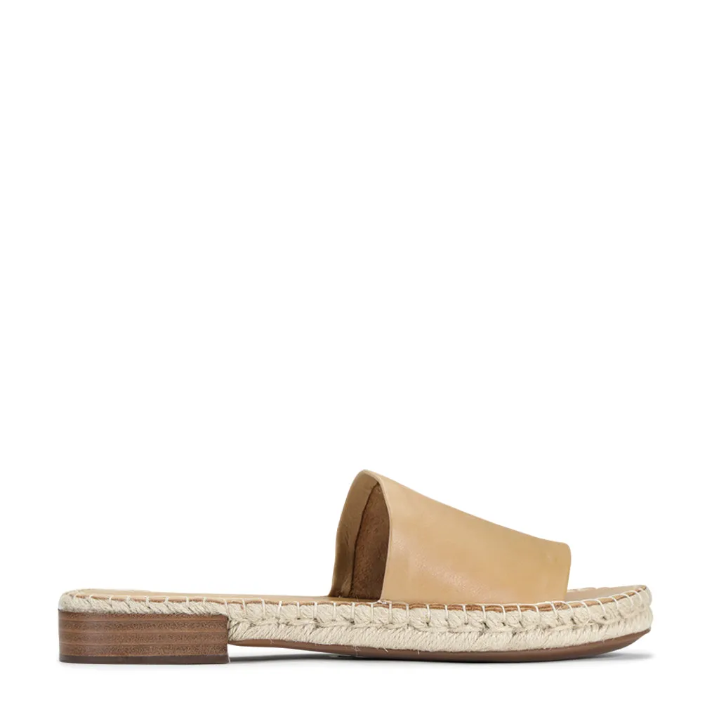 Esp Leather Espadrille Slides