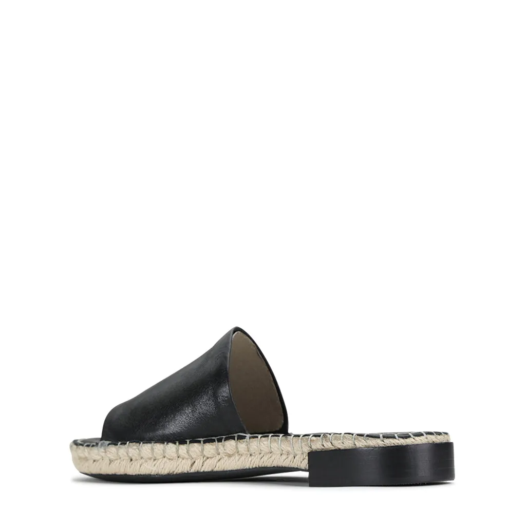 Esp Leather Espadrille Slides