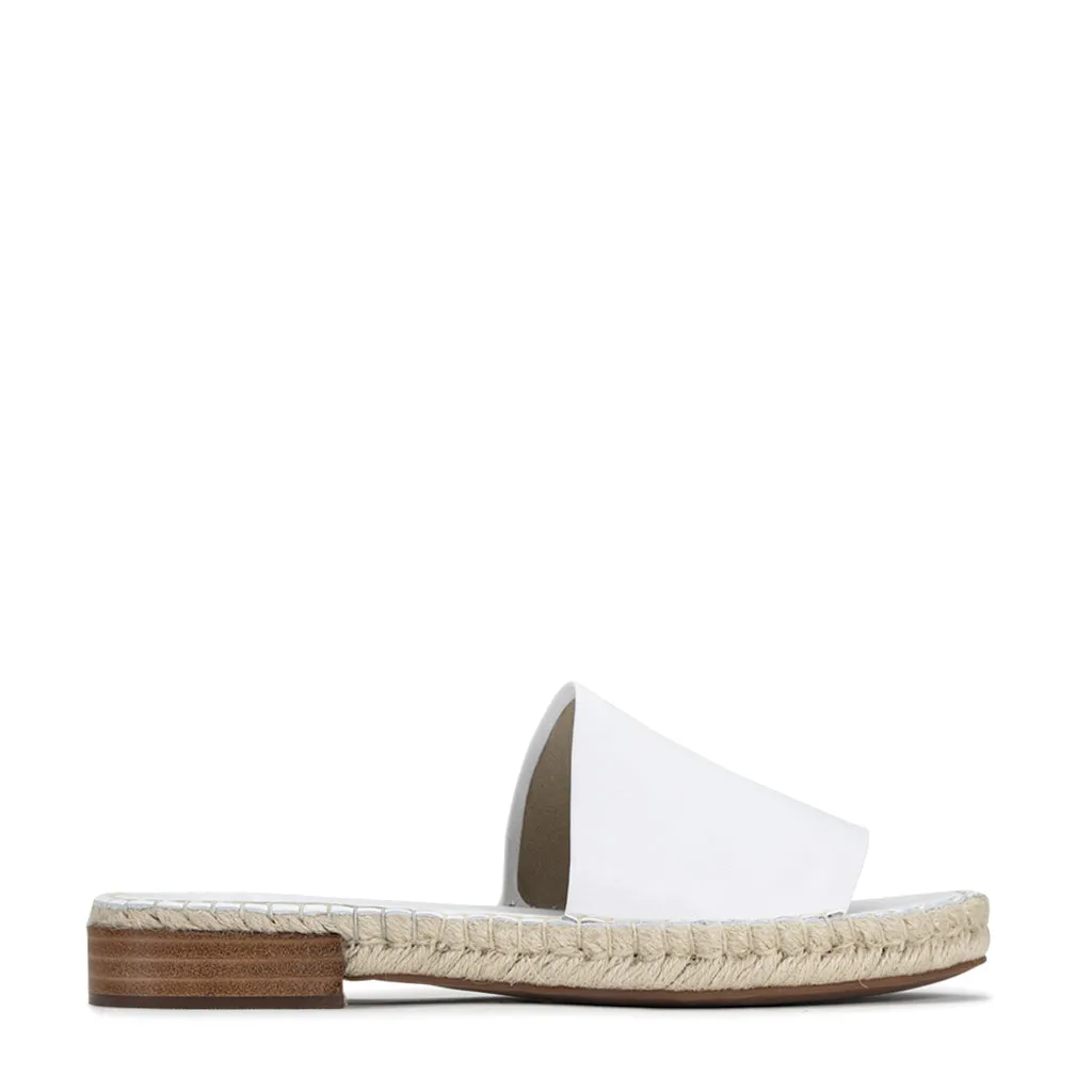 Esp Leather Espadrille Slides