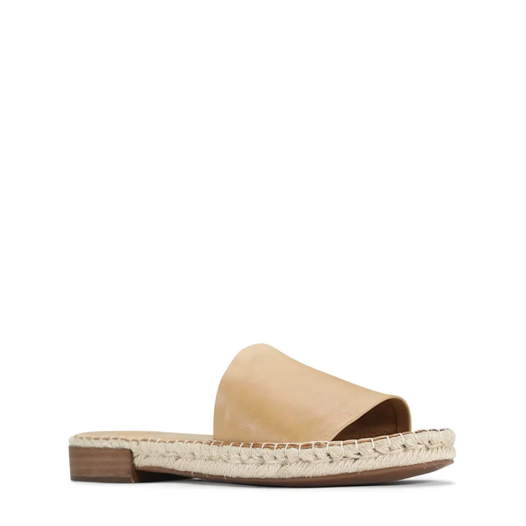 Esp Leather Espadrille Slides