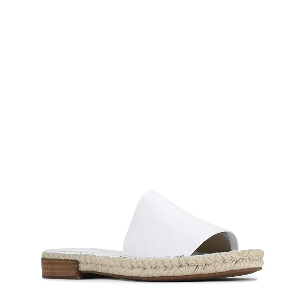 Esp Leather Espadrille Slides