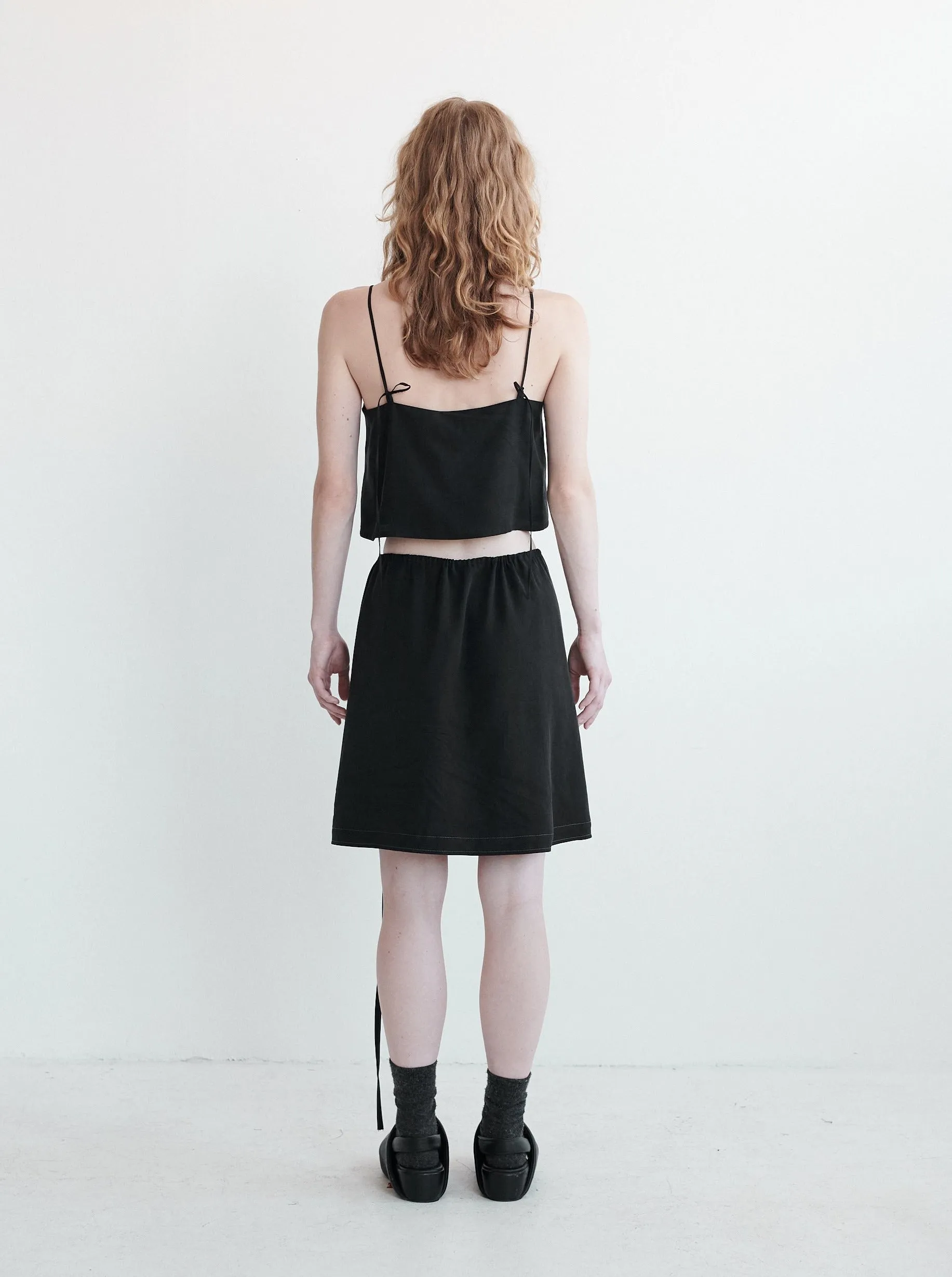 ESSER - Black double-breasted skirt