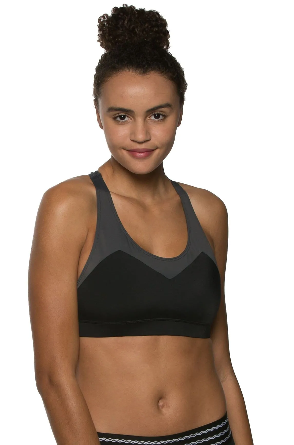 Forest Sports Bra - Charcoal/Black