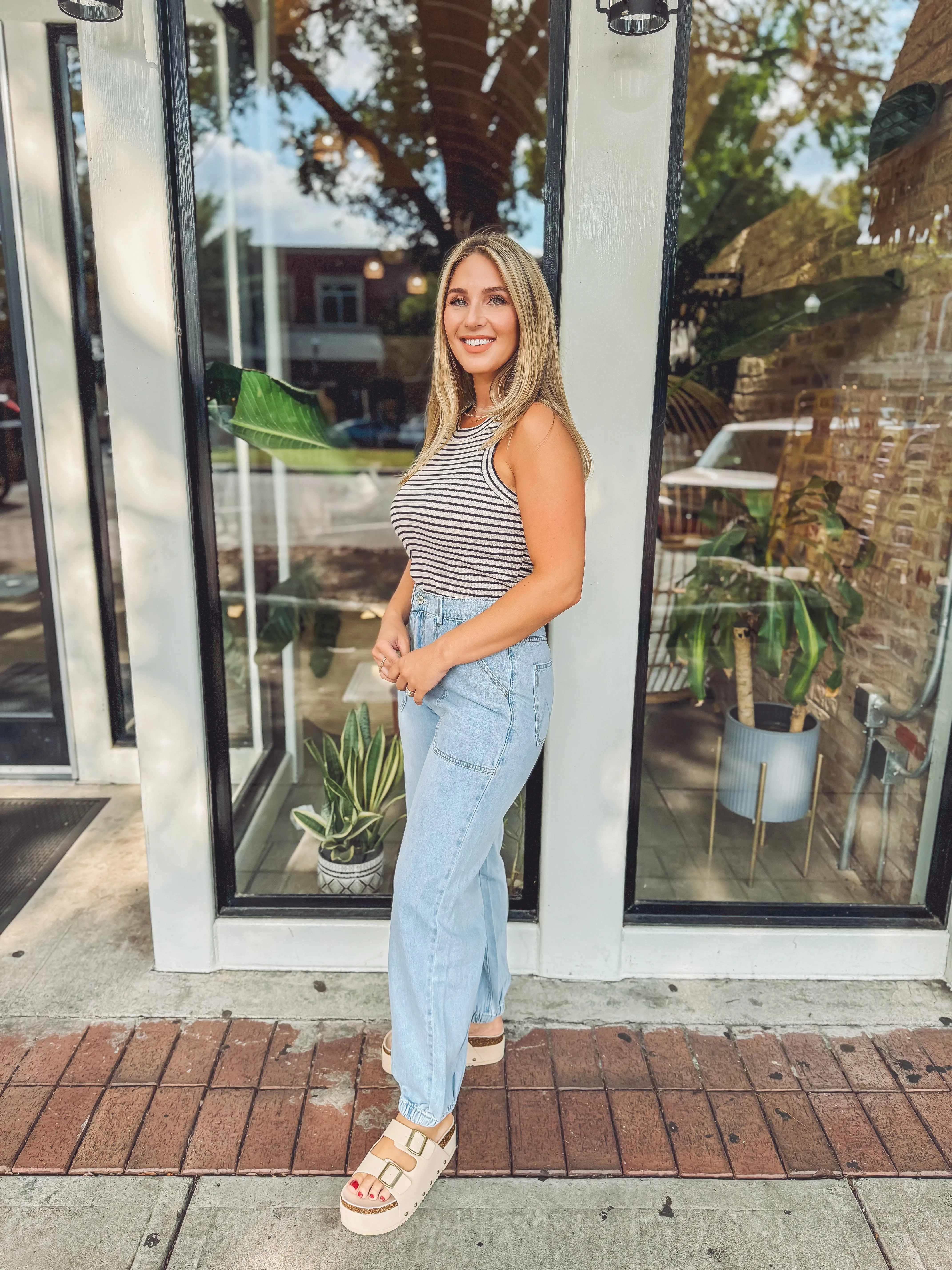 Forever in stripes tank