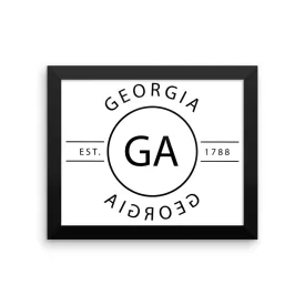 Georgia - Framed Print - Reflections