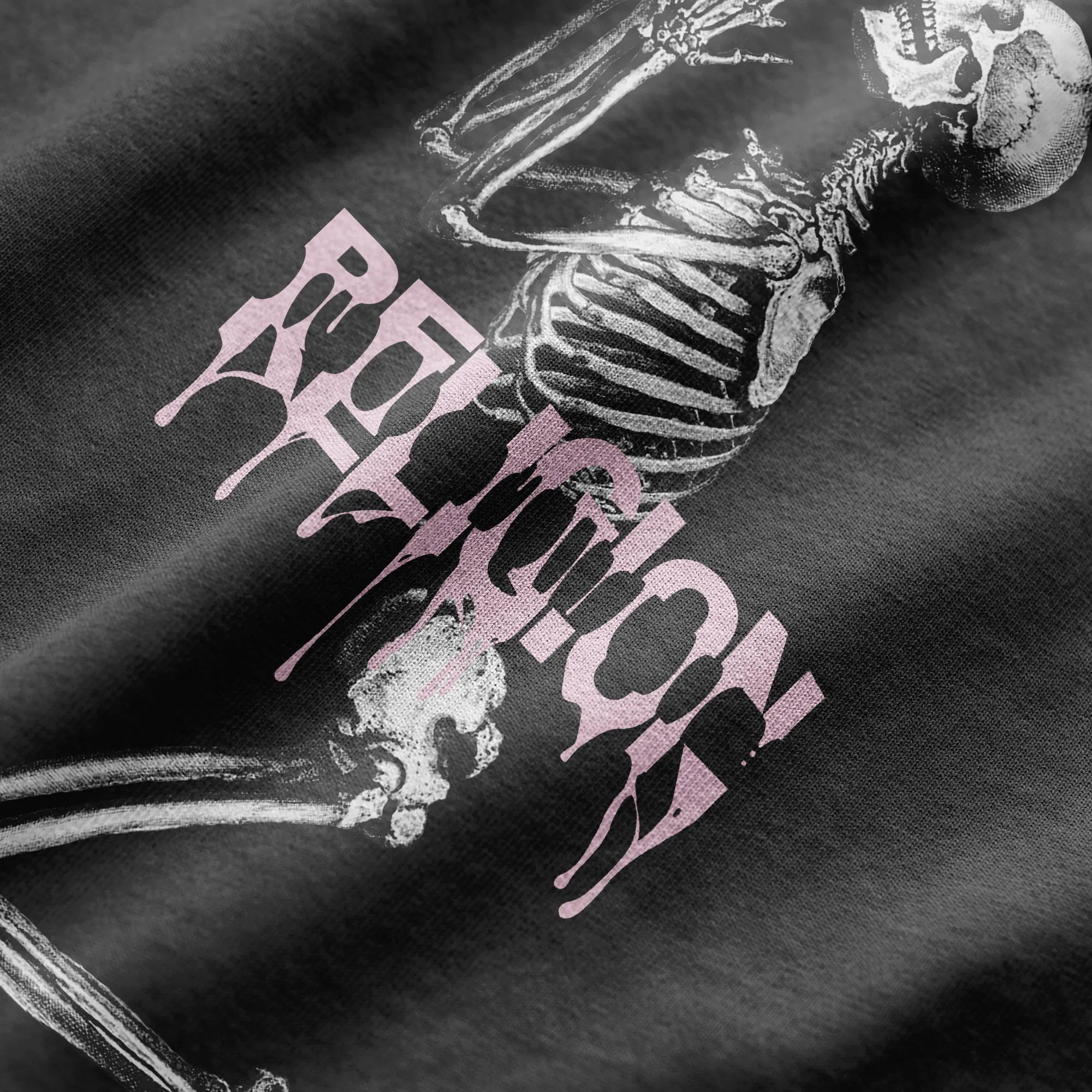 GLUE SKELETON T-SHIRT BLACK