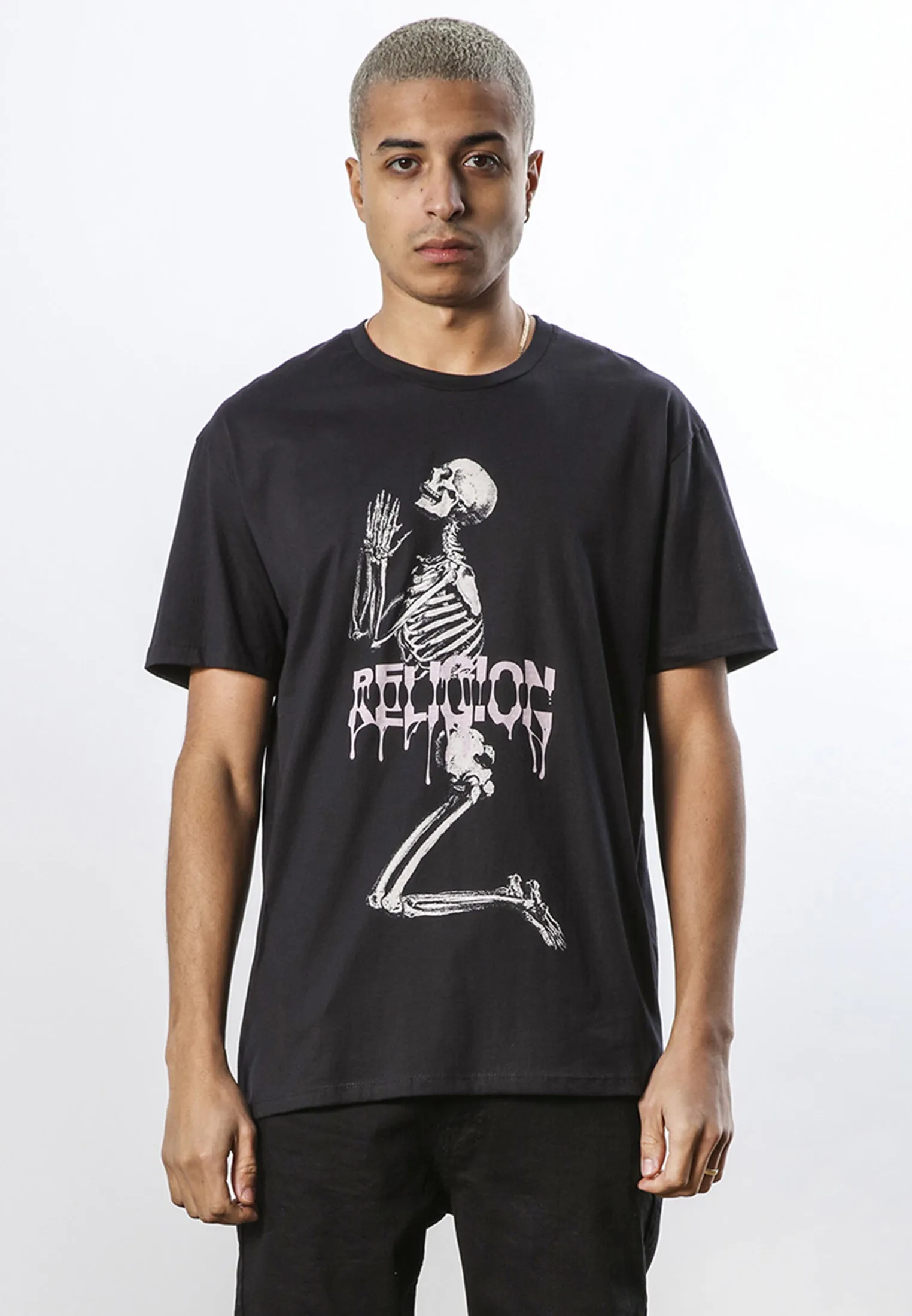 GLUE SKELETON T-SHIRT BLACK