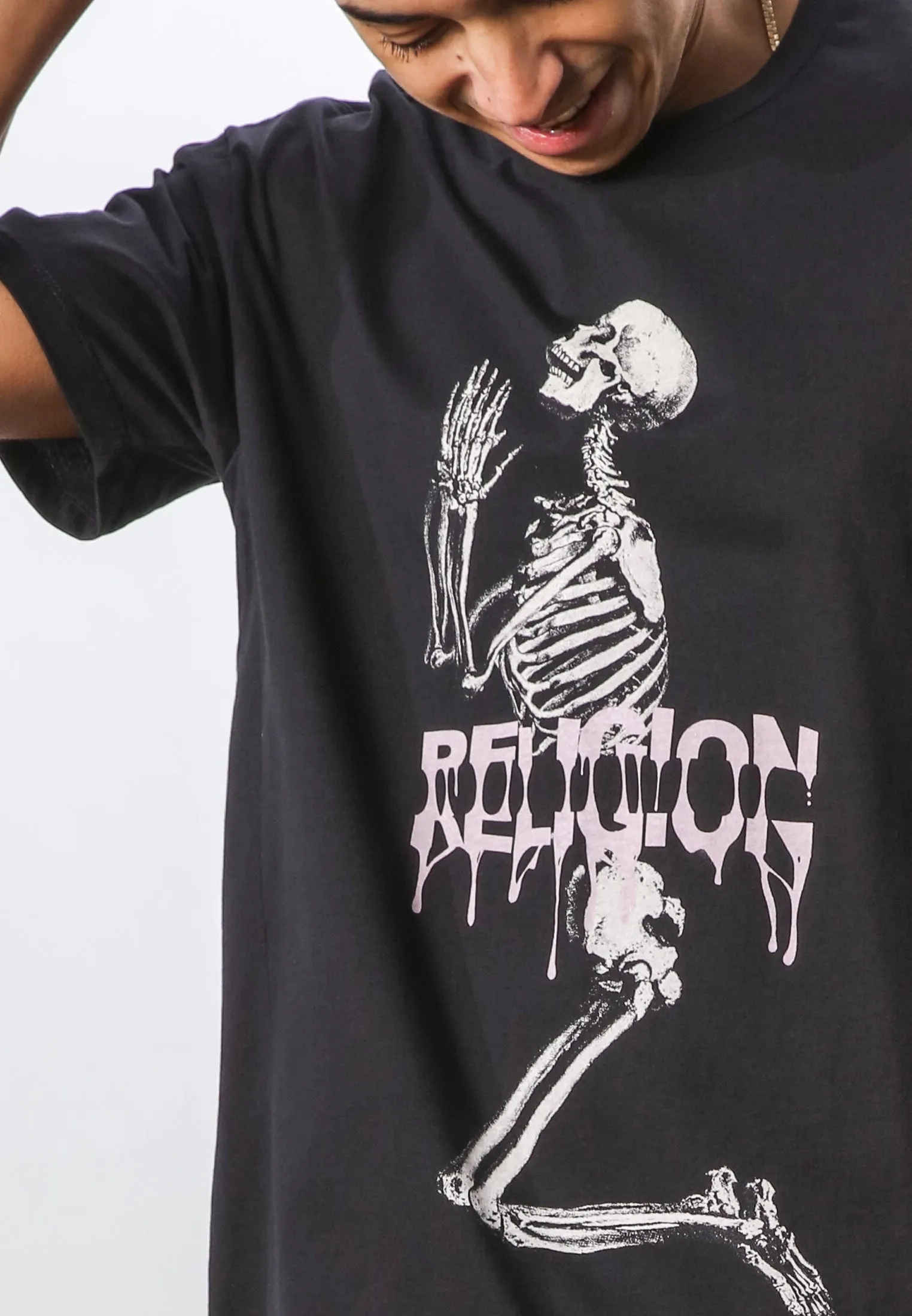 GLUE SKELETON T-SHIRT BLACK