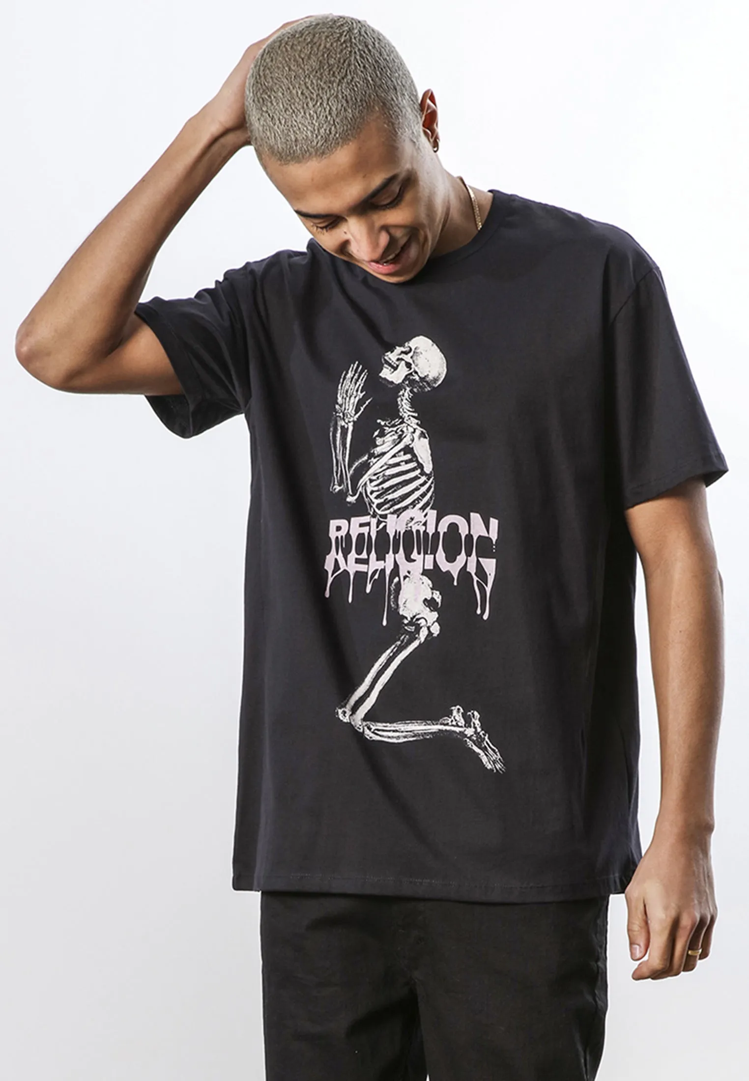 GLUE SKELETON T-SHIRT BLACK