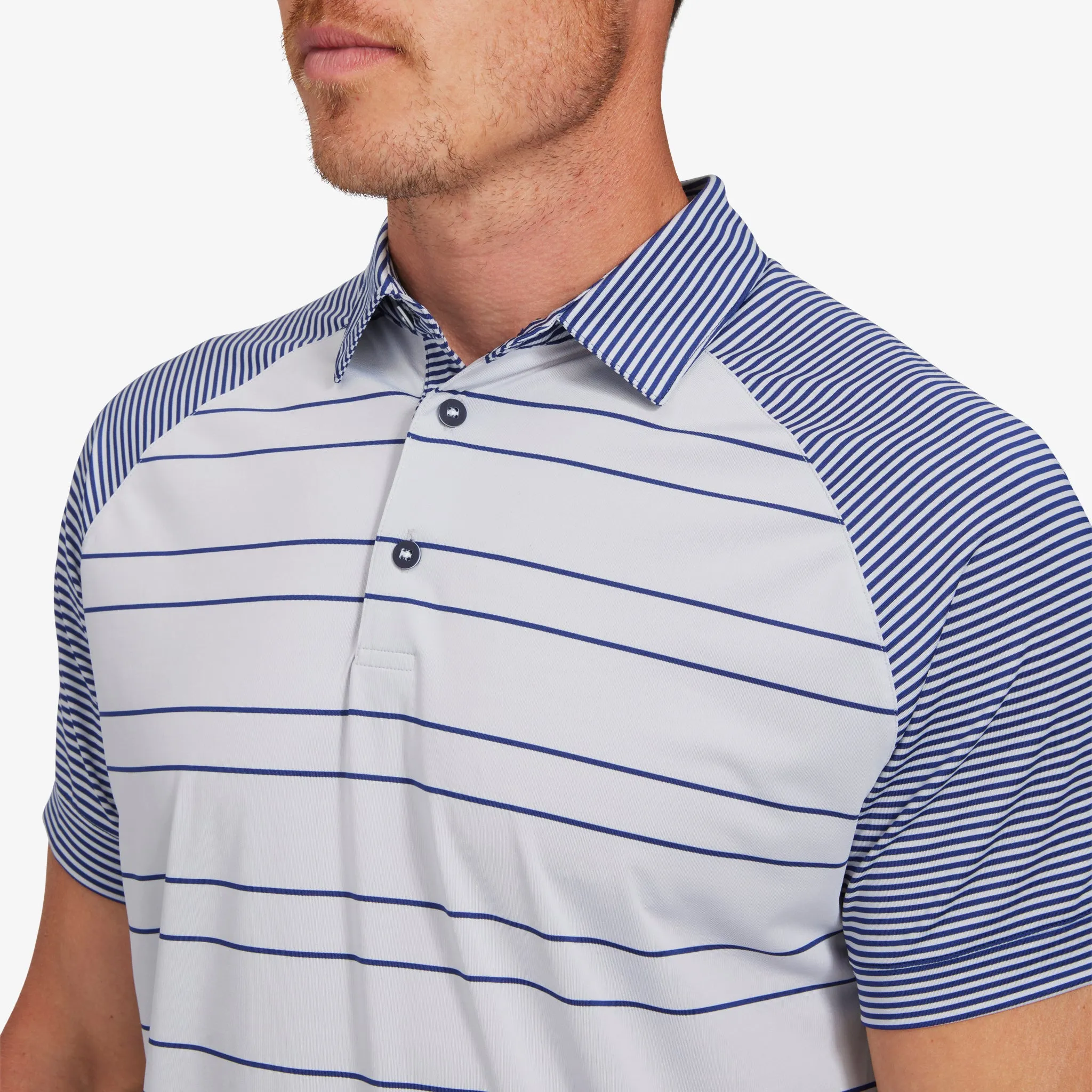 Gray Navy Stripe