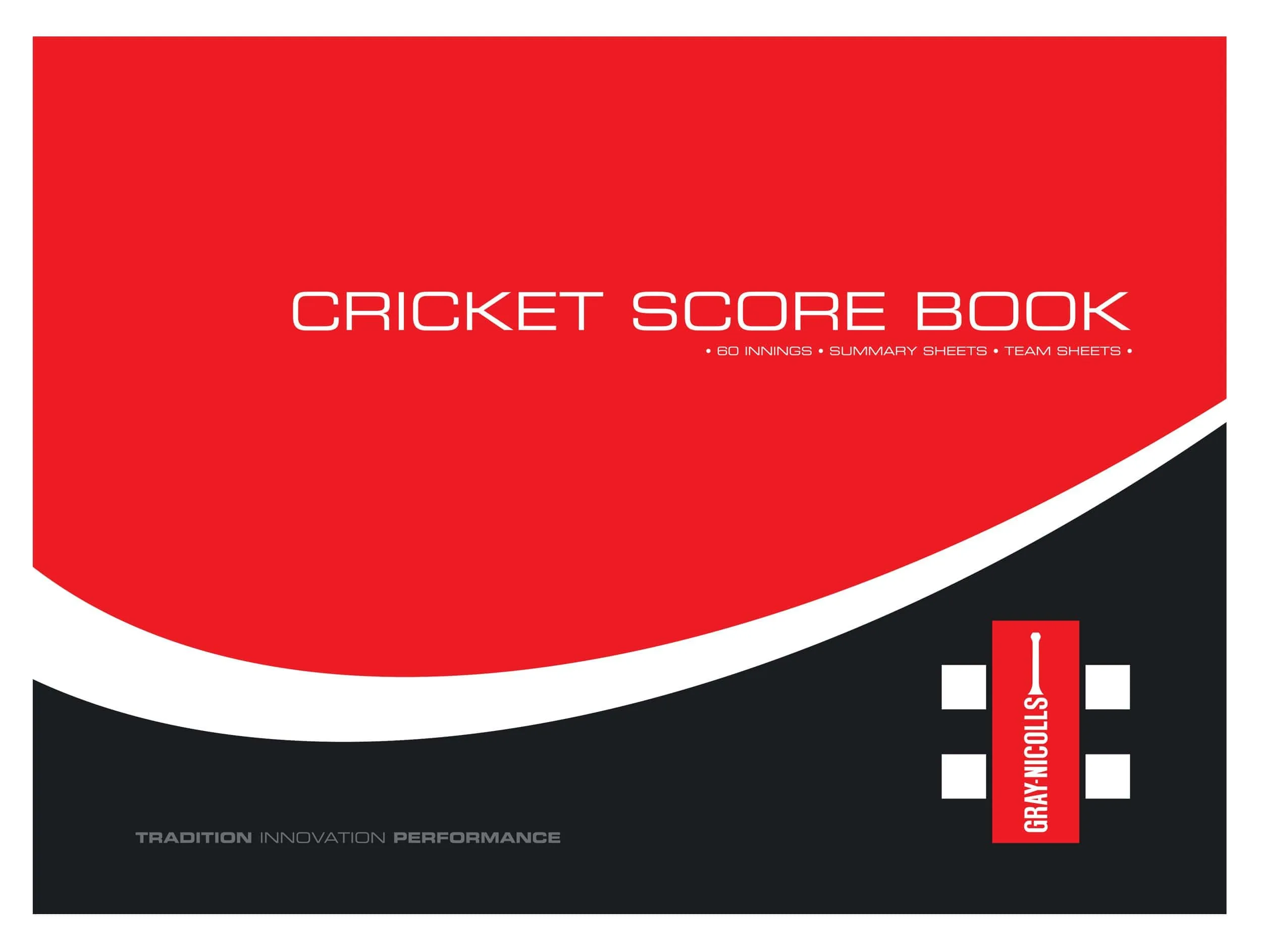 Gray Nicolls 60 Innings Scorebook