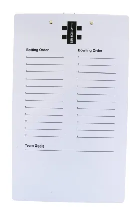 Gray Nicolls Cricket Coaching Clipboard