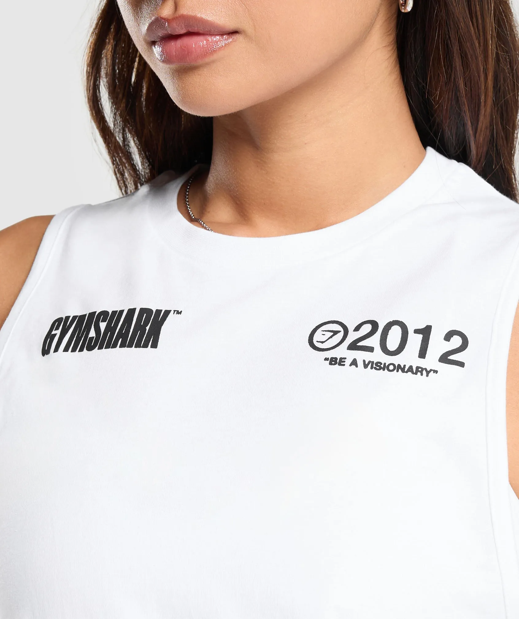 Gymshark Be a Visionary Tank - White