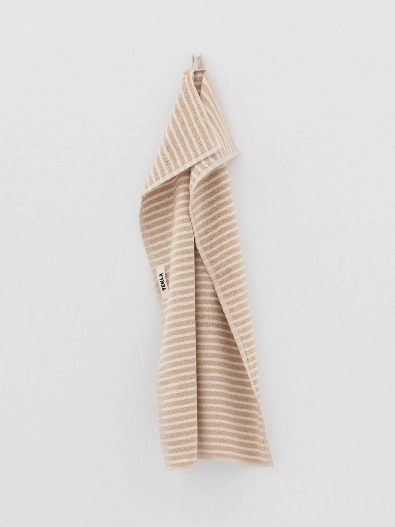 Hand Towel in Ivory Stripes