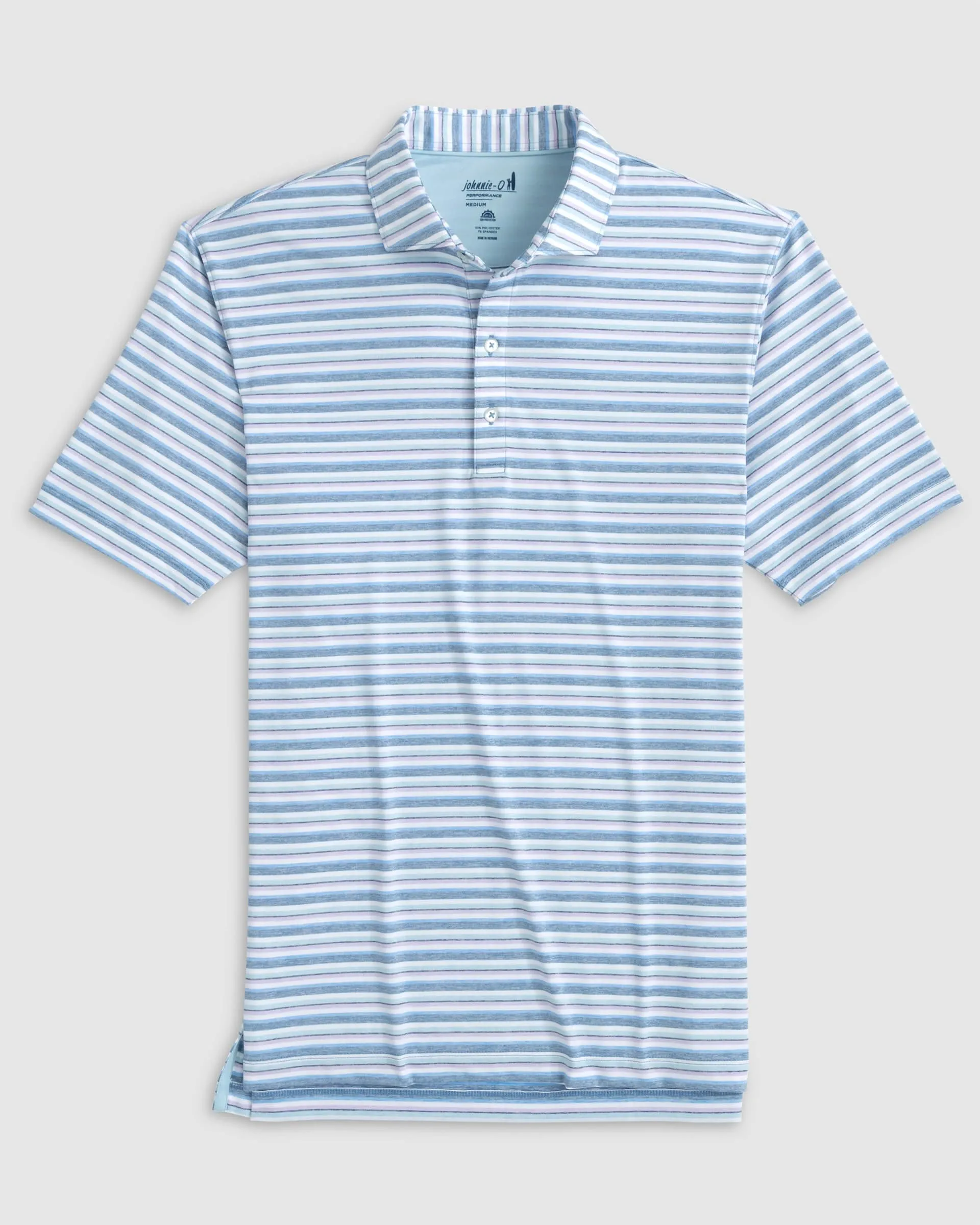 Harty Striped Jersey Performance Polo- Monsoon