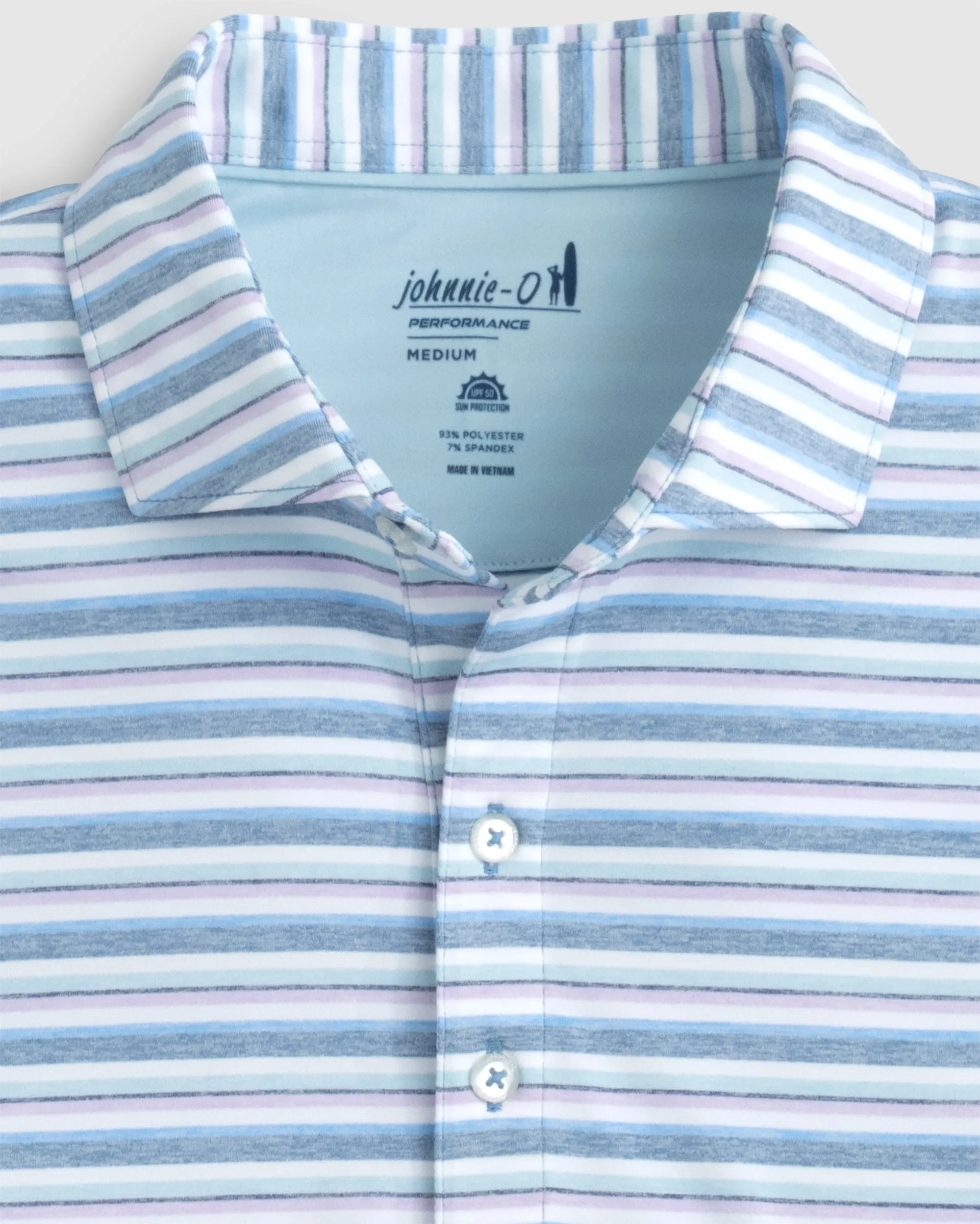 Harty Striped Jersey Performance Polo- Monsoon