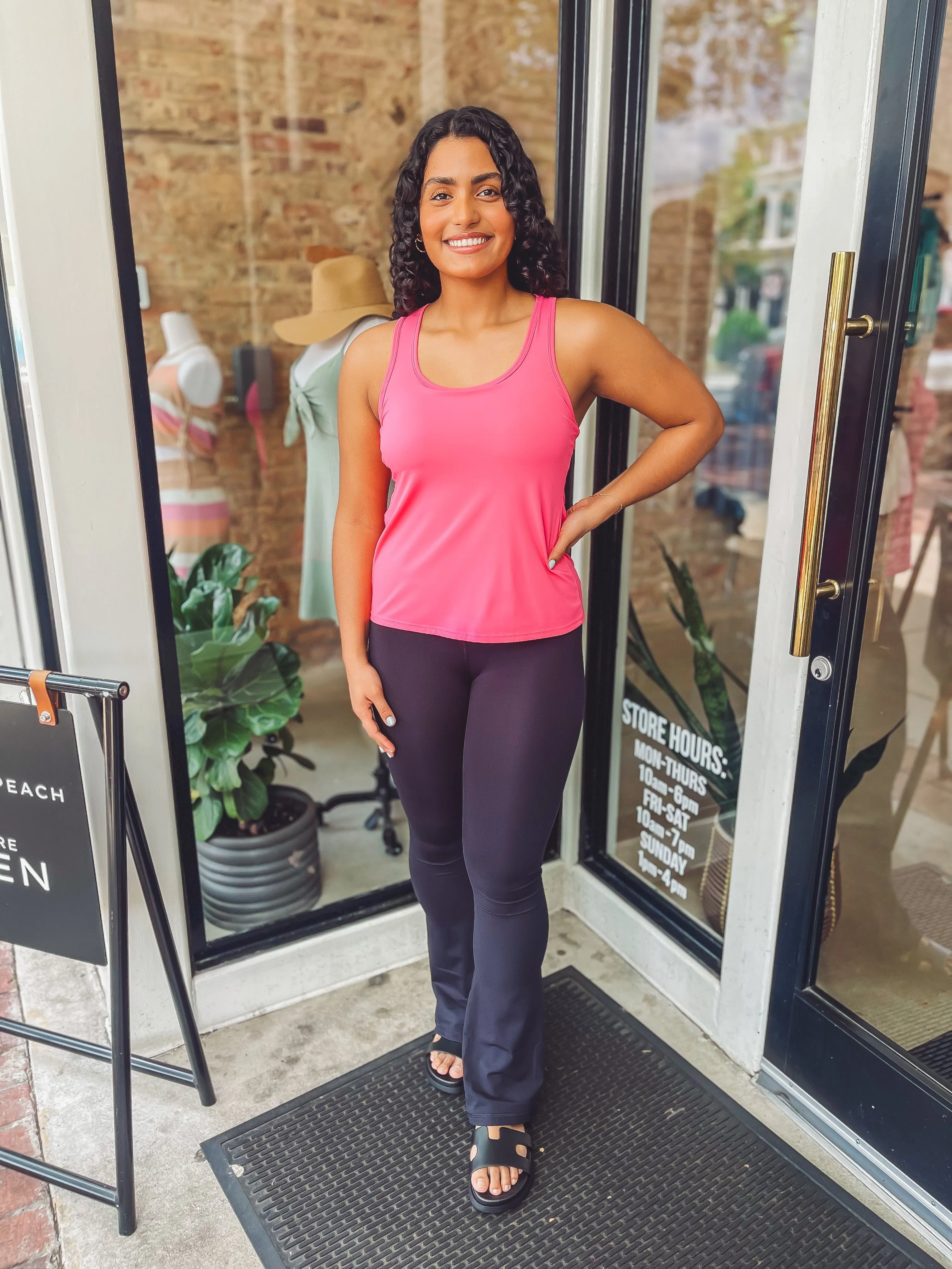 Hot in pink tank