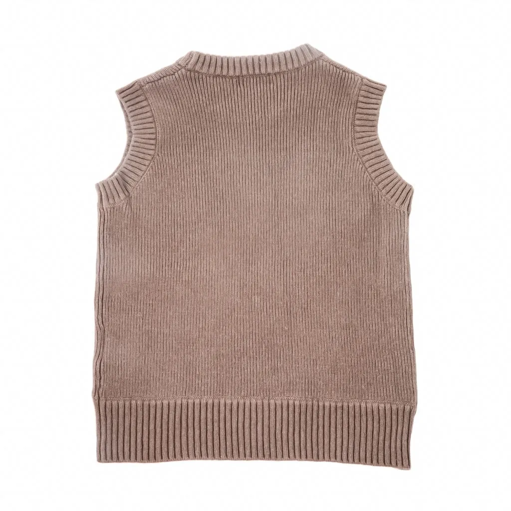 Knit Vest - Storm