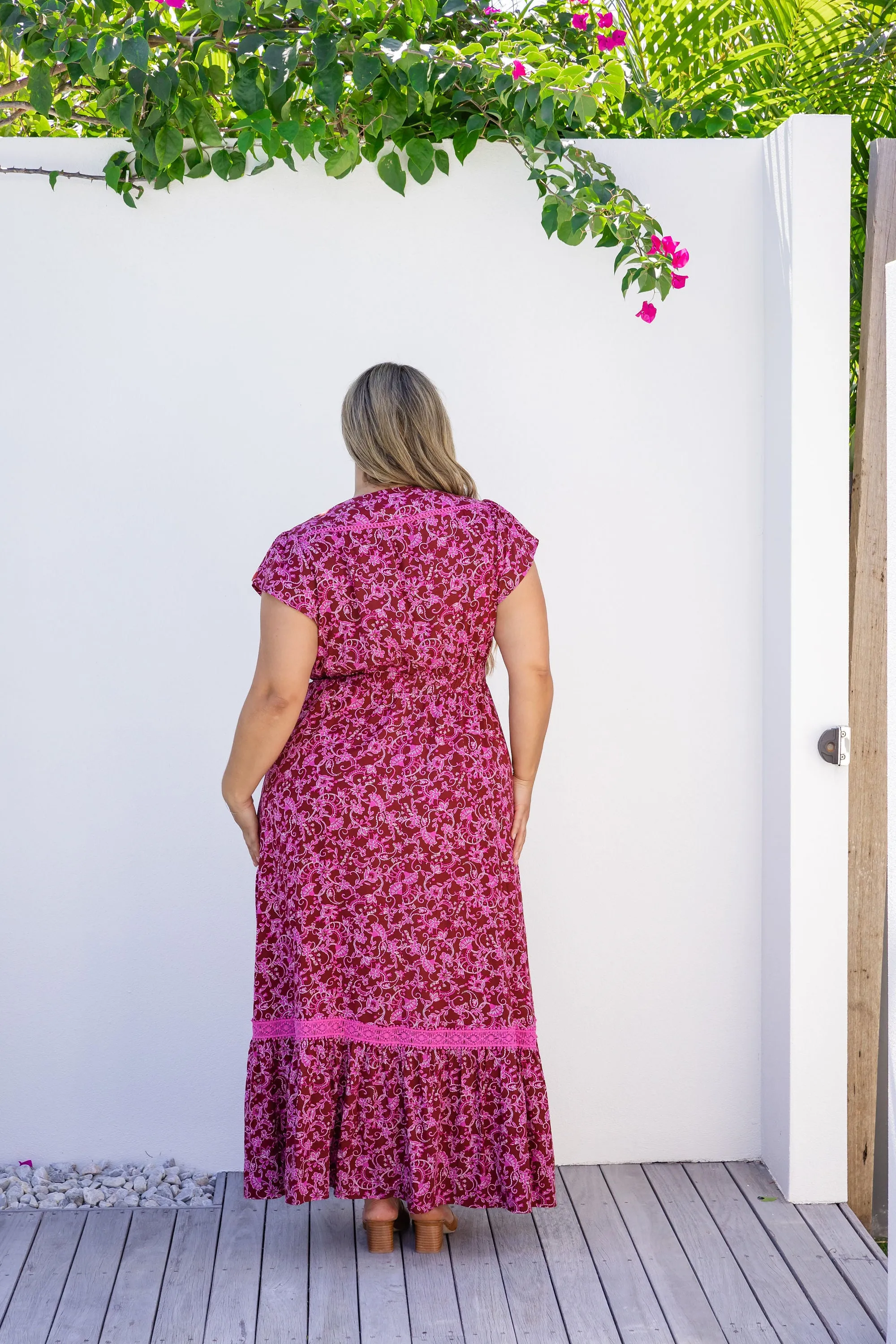 Louisa Maxi Dress in Desert Rose