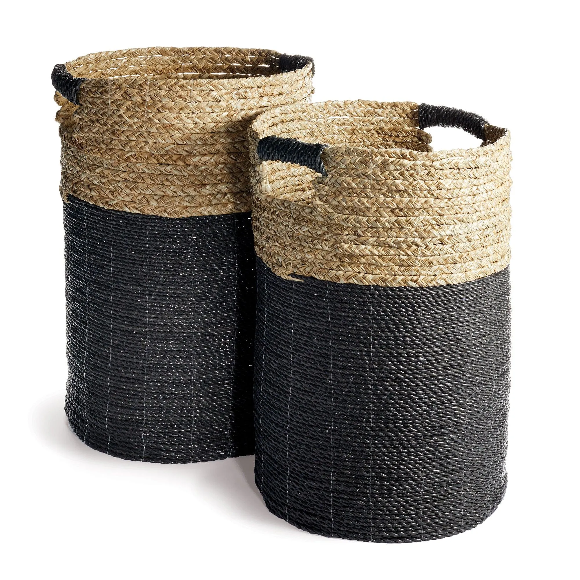 Madura Raffia Hamper Baskets - Set Of 2