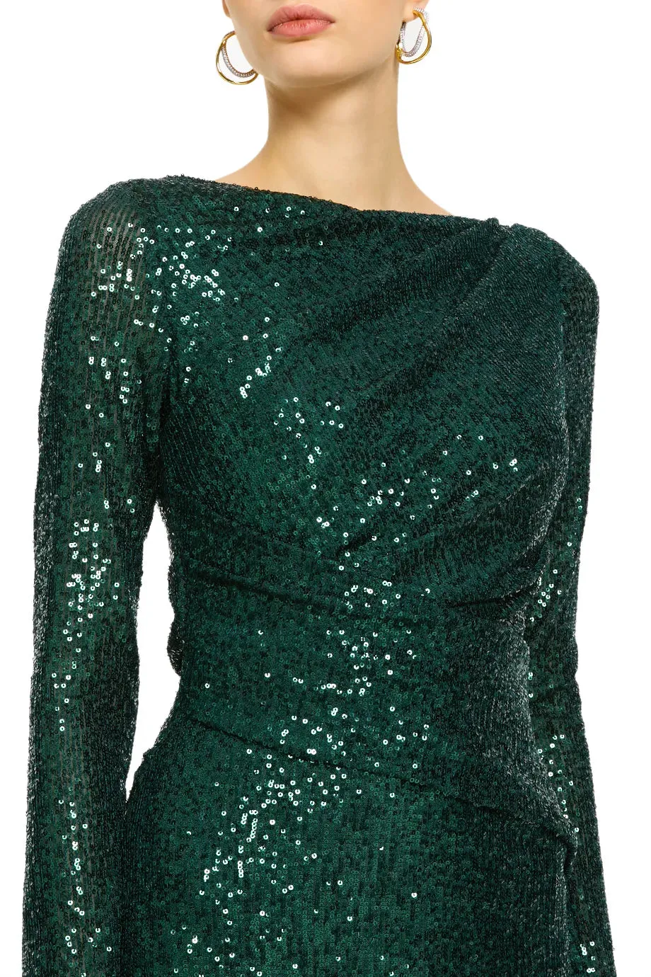 Matrix Sequin Evening Gown