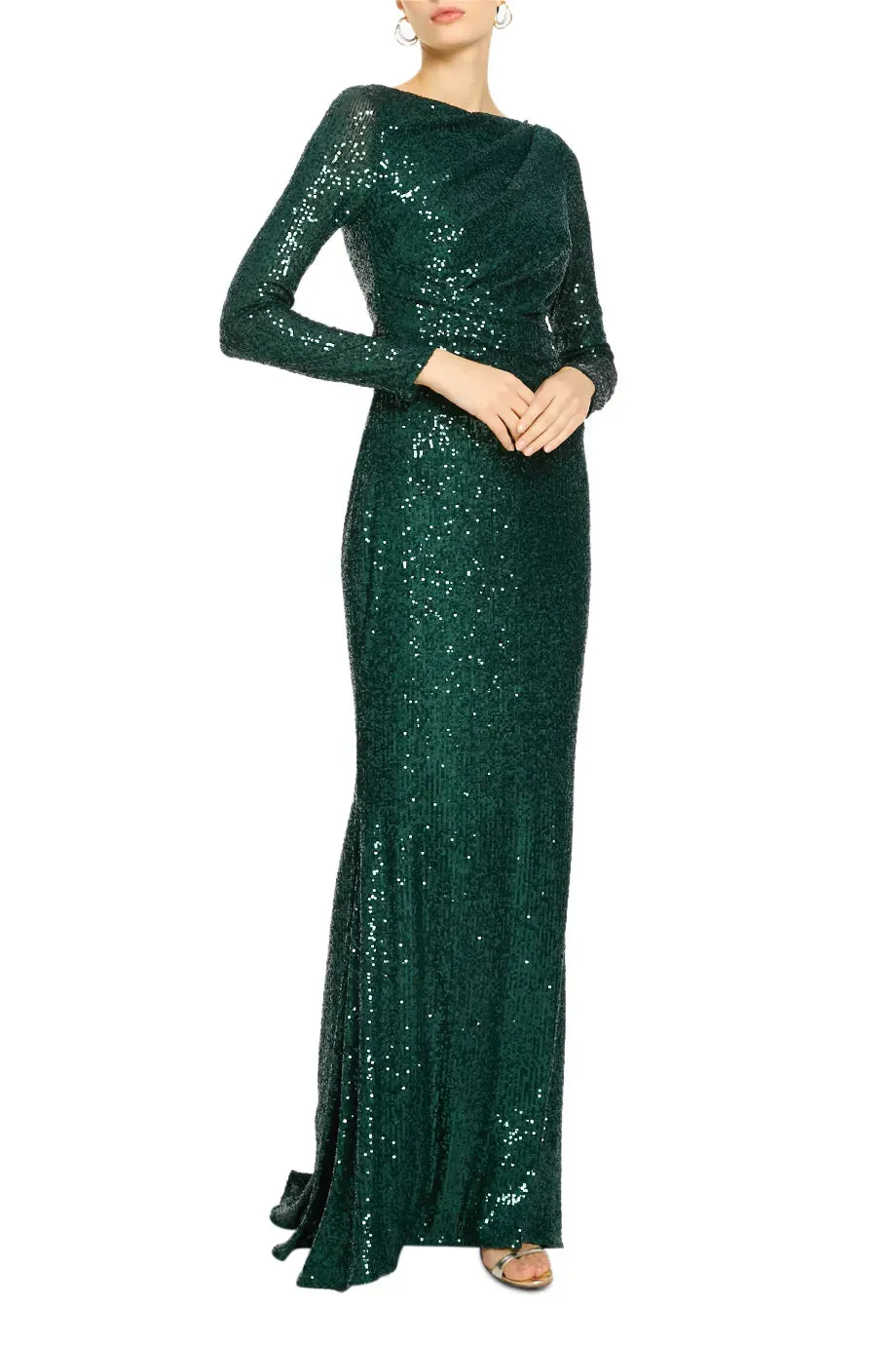 Matrix Sequin Evening Gown