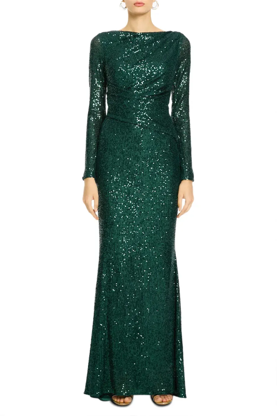 Matrix Sequin Evening Gown