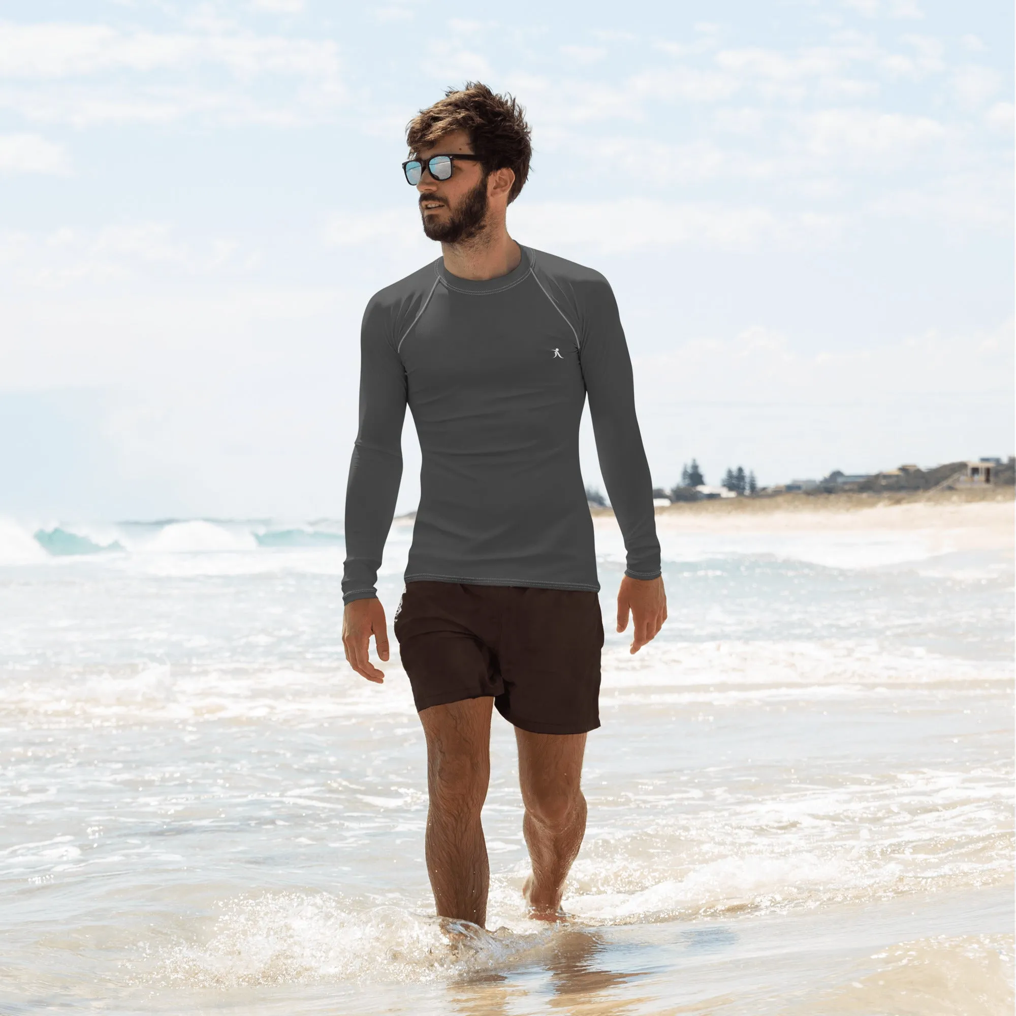 Men's Grey Rash Guard