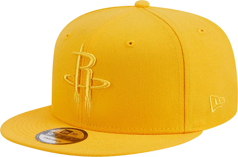 Men's Houston Rockets New Era 9FIFTY Gold Color Pack Adjustable Cap