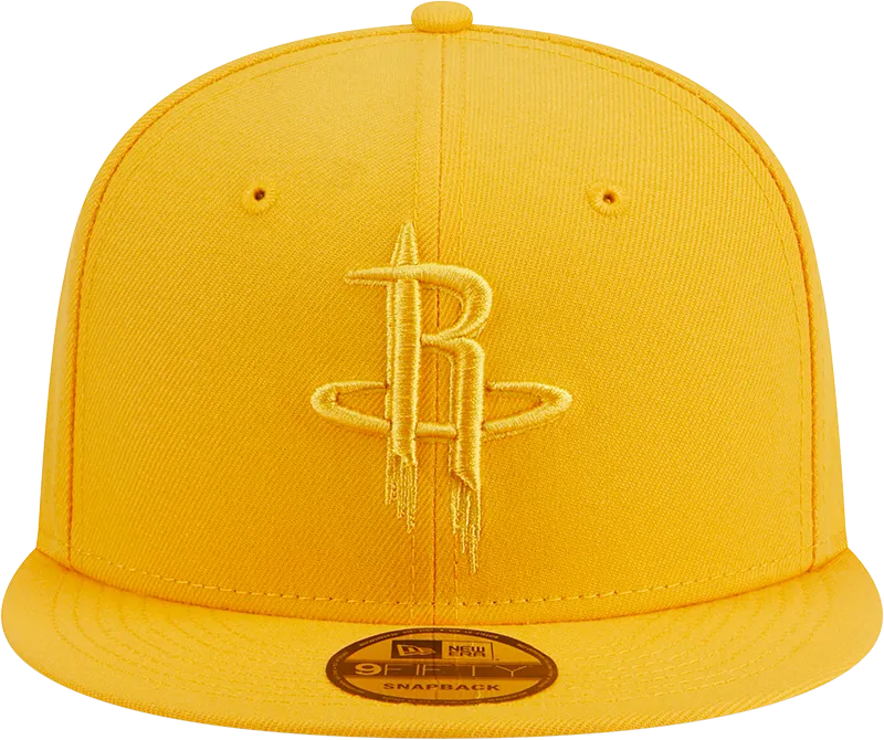 Men's Houston Rockets New Era 9FIFTY Gold Color Pack Adjustable Cap