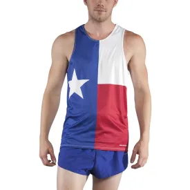 Men's Printed Singlet- Texas