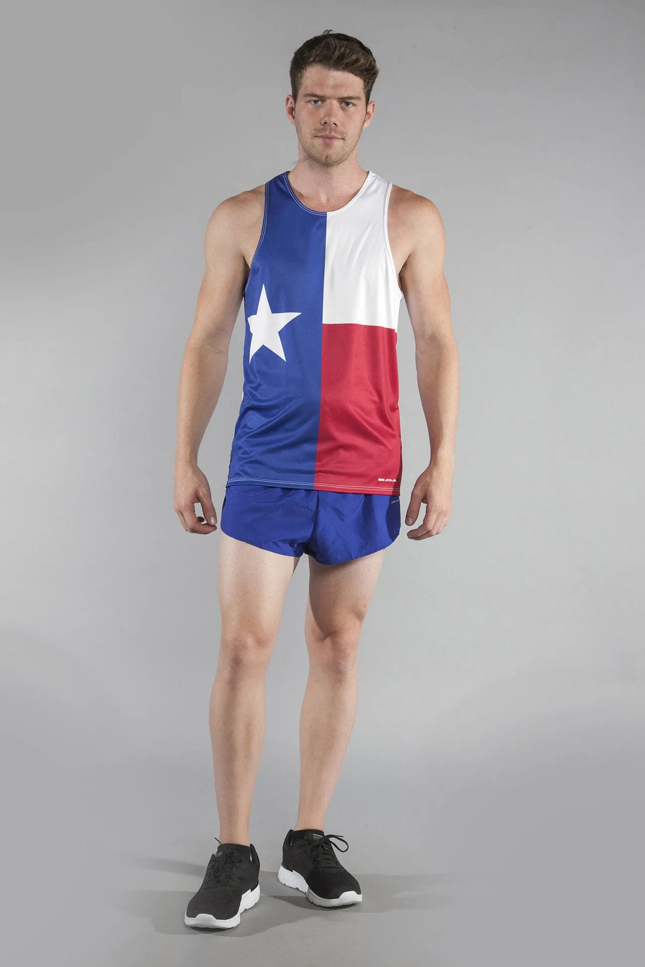 Men's Printed Singlet- Texas