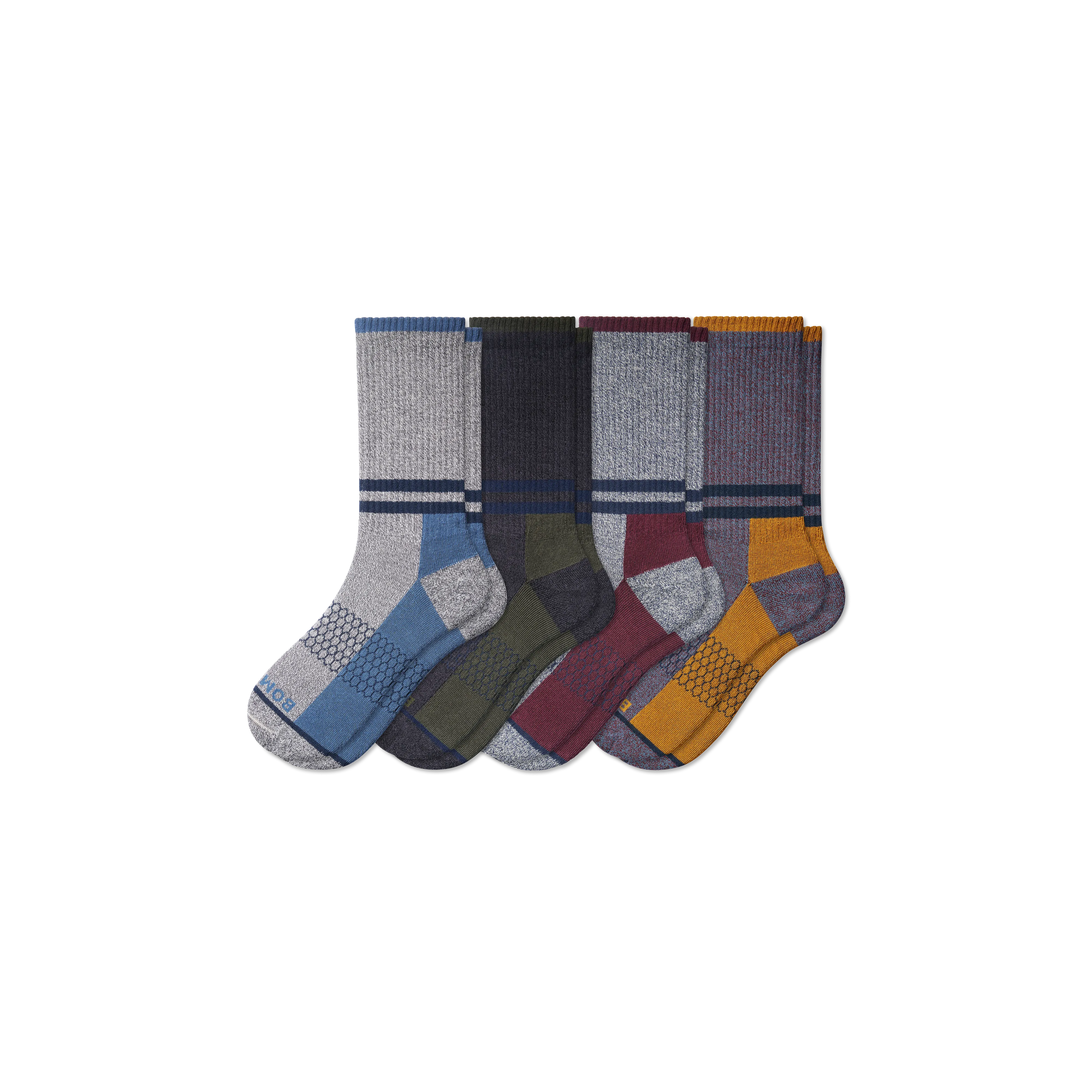 Men's Stripes Calf Sock 4-Pack