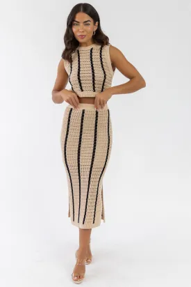 Mila Striped Crochet Set