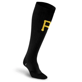 MLB Black Compression Socks, Pittsburgh Pirates