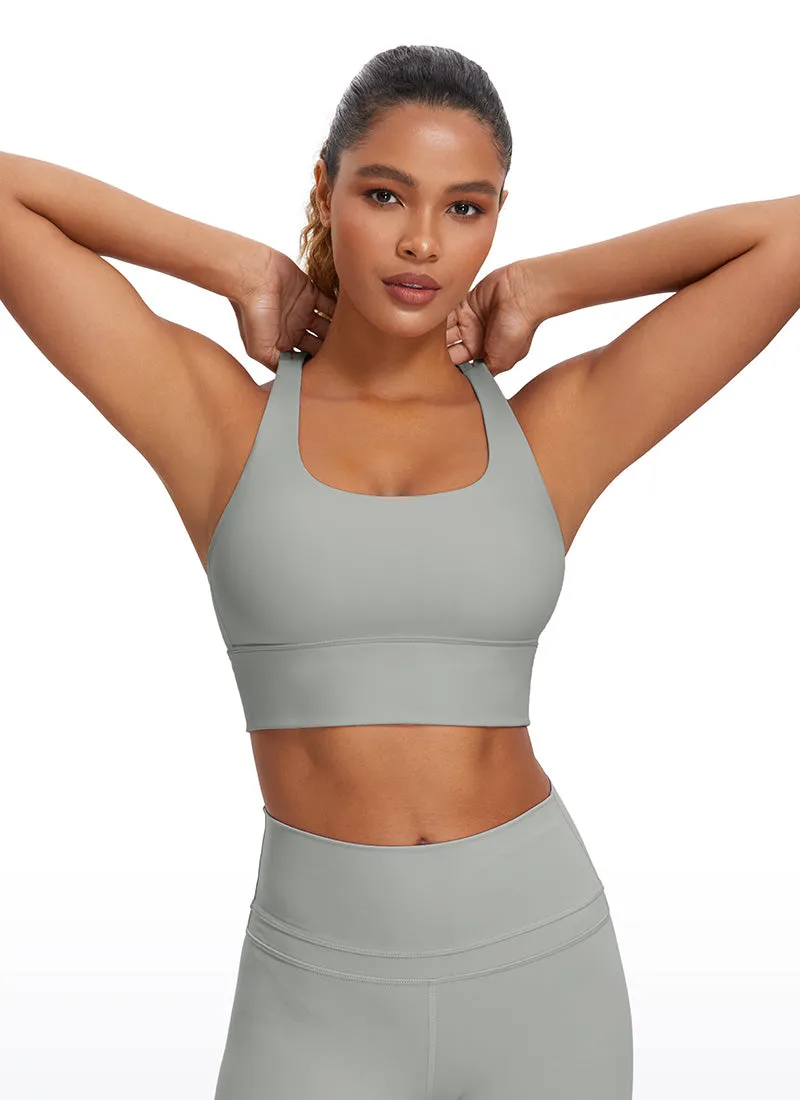 Nakedfeel Strappy Longline Bra Criss Cross Back