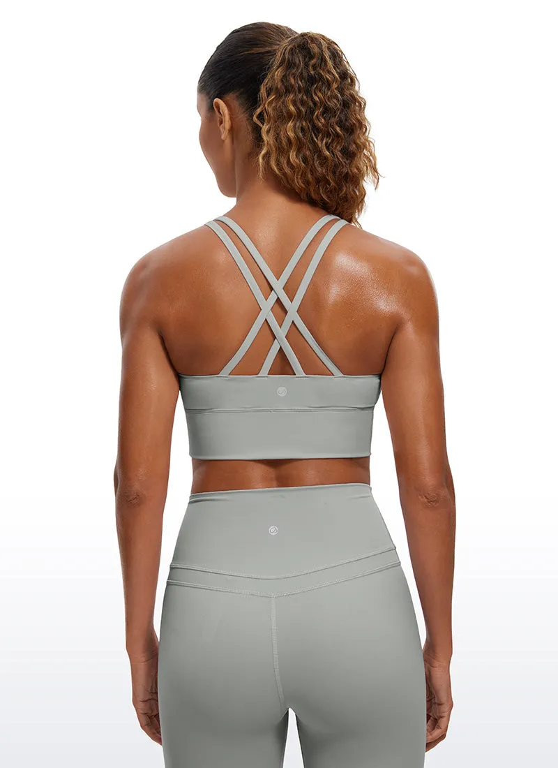 Nakedfeel Strappy Longline Bra Criss Cross Back