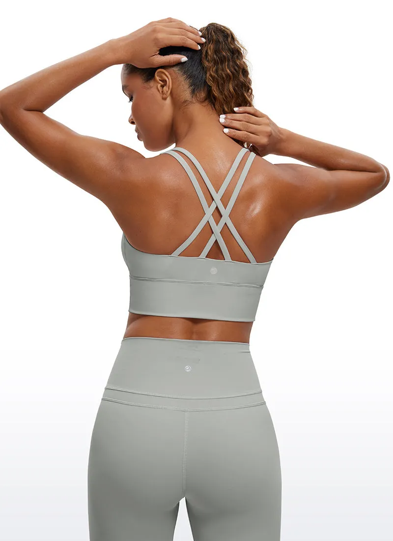 Nakedfeel Strappy Longline Bra Criss Cross Back