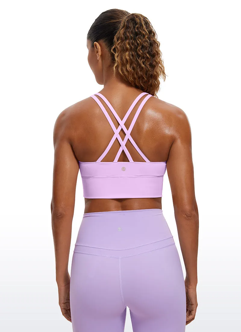 Nakedfeel Strappy Longline Bra Criss Cross Back