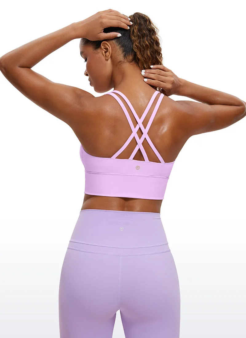 Nakedfeel Strappy Longline Bra Criss Cross Back