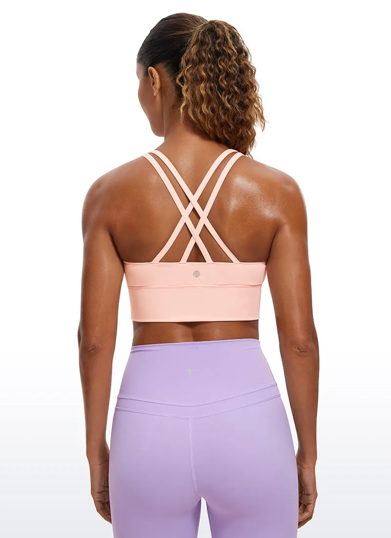 Nakedfeel Strappy Longline Bra Criss Cross Back