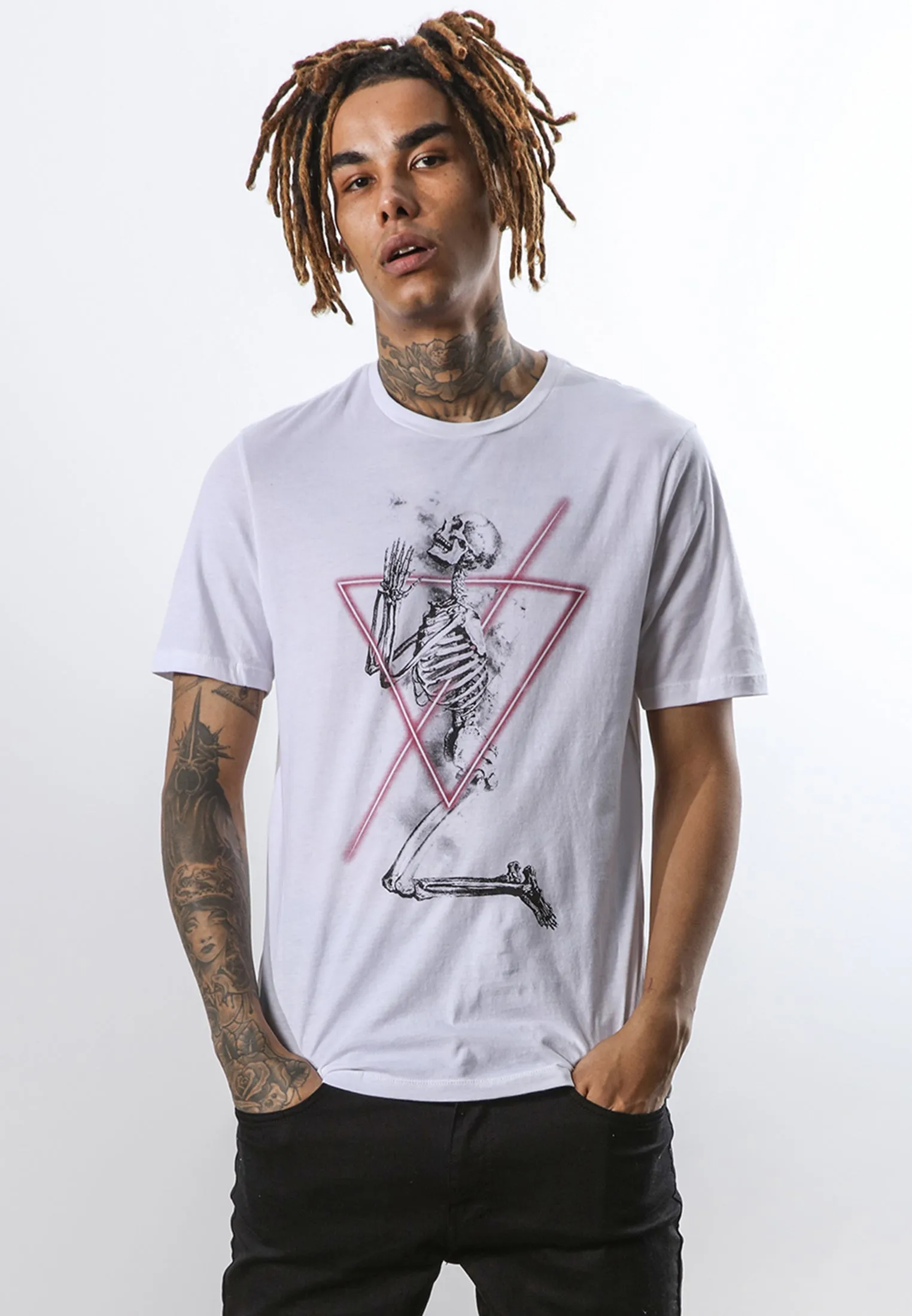 White Neon Graphic Tee - Unisex