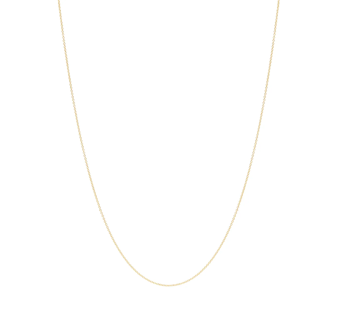 Plain Chain Necklace - Gold