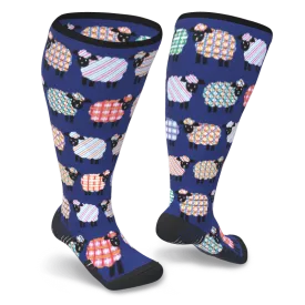 Quilted Sheep Diabetic Compression Socks