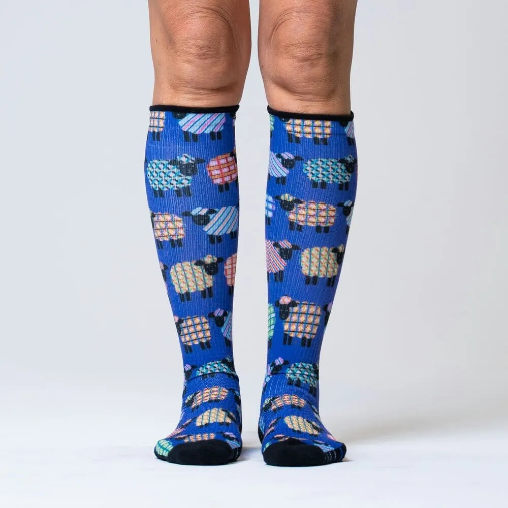 Quilted Sheep Diabetic Compression Socks