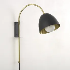 "Flexi Neck" Swing Arm Wall Light - Bracketed